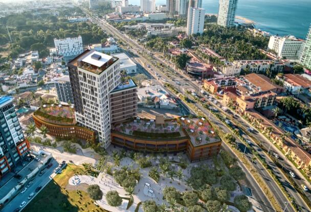 Vista aerea de Zoho 360 Puerto Vallarta